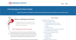 Desktop Screenshot of freebackgroundchecks.com