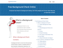 Tablet Screenshot of freebackgroundchecks.com